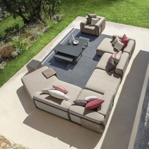Canapé modulable - TRESS&Eacute; - TALENTI - d'angle / contemporain / d'extérieur