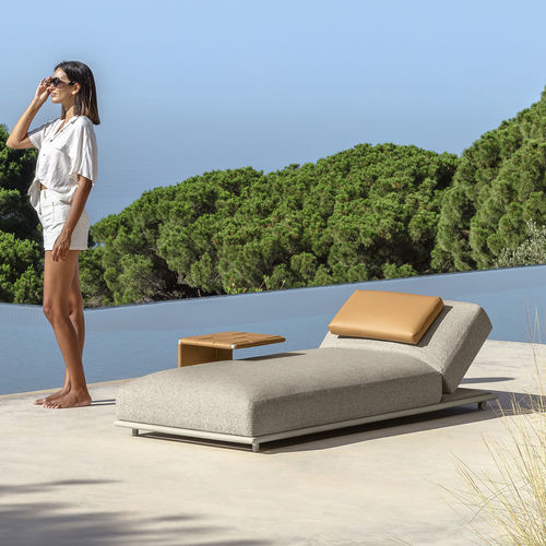 Bain de soleil contemporain - TRESS&Eacute; - TALENTI - en tissu / en métal / dossier ajustable