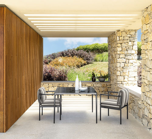 Chaise de salle à manger contemporaine - NALU - TALENTI - d'intérieur / d'extérieur / en tissu