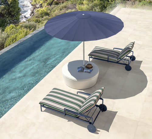Bain de soleil contemporain - NALU - TALENTI - en tissu / en aluminium / résistant aux UV