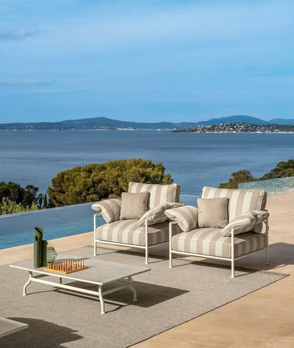Fauteuil contemporain - CAPRI - TALENTI - en tissu / en aluminium / avec revêtement amovible