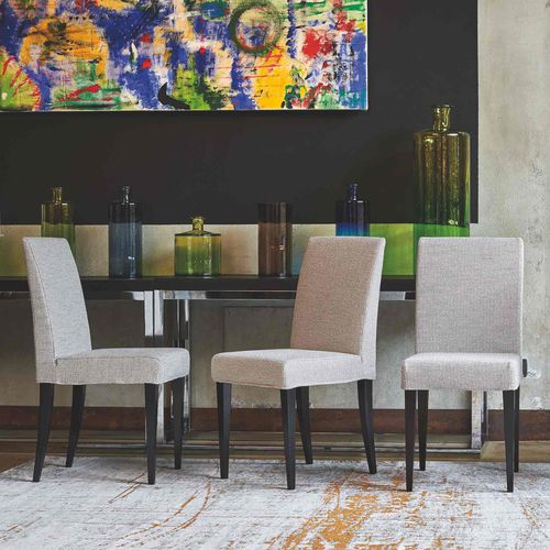 Chaise contemporaine - ARIANNA 16 - Mazzoli Design - d'intérieur / en cuir / en tissu