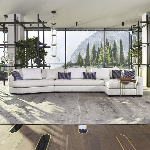 Canapé modulable - HIGH CLASS LOUNGE - Mazzoli Design - d'angle / contemporain / en tissu