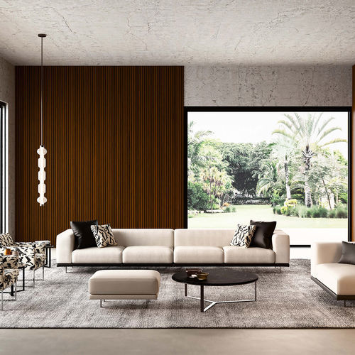 Canapé compact - FIFTY FIVE - Mazzoli Design - contemporain / de salon / en coton