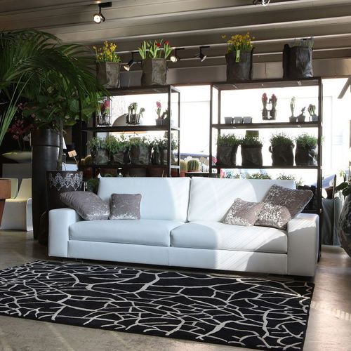 Canapé contemporain - CHARLY - Mazzoli Design - d'angle / en tissu / en cuir