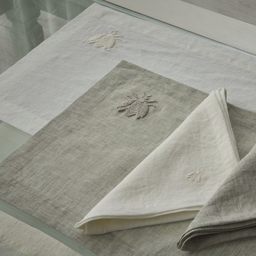 Set de table en lin - APE GRANDE  - MASTRO RAPHAEL - contemporain / brodé / professionnel
