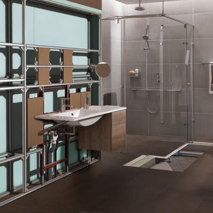 Module préfabriqué pour salle de bain - TECEPROFIL - TECE