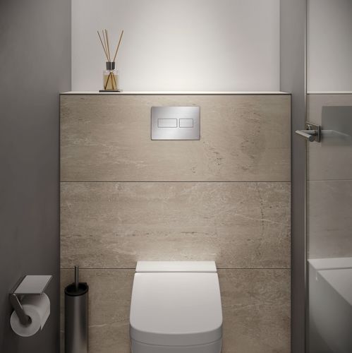Bouton de chasse d'eau double - TECESOLID - TECE - résidentiel / pour toilettes publics