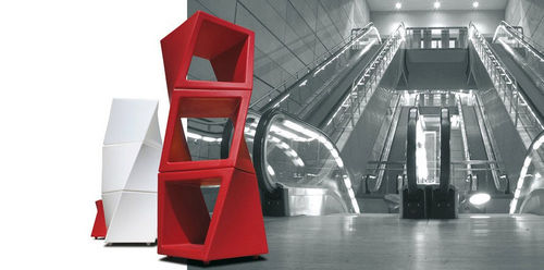 Étagère design original - TWISTY MAT - drydesign - en plastique / professionnelle / rouge