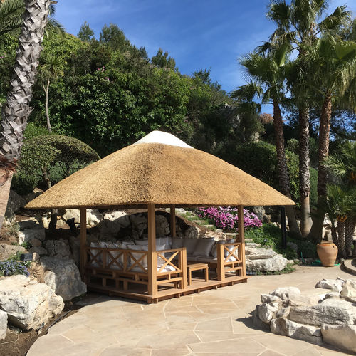 Gazebo en teck - OASIS - HONEYMOON - en mélèze / en épicéa / en cèdre rouge