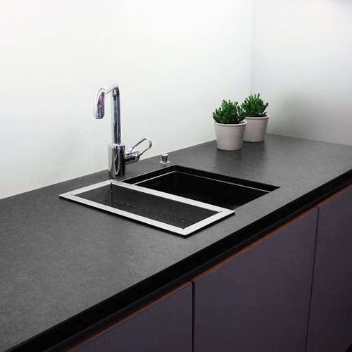 Plan de travail en ardoise - ITALIAN - Balfin srl - de cuisine / noir