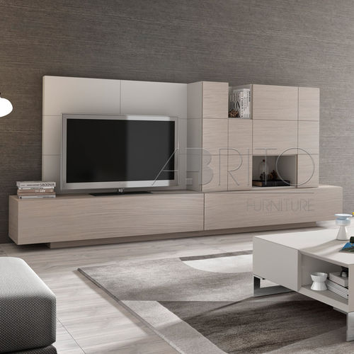Meuble TV contemporain - GINZA + : 307 - A. Brito - en bois / blanc