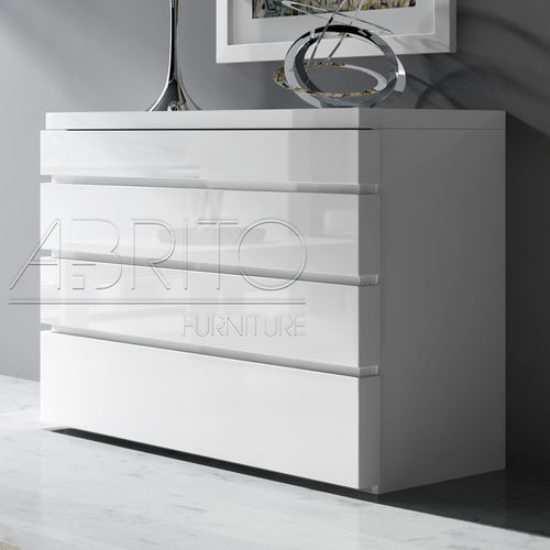 Commode contemporaine - ARIS PLUS : 18D - A. Brito - en bois laqué / non spécifié / blanche