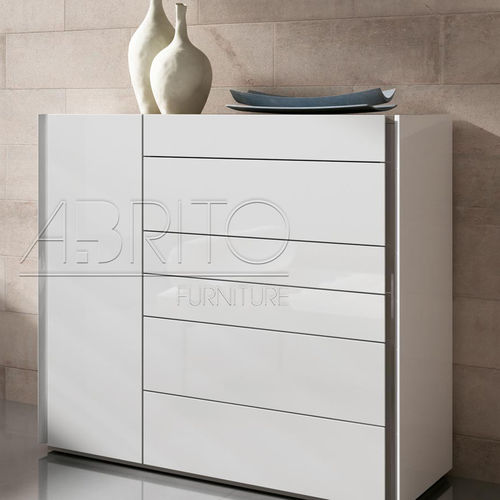 Chiffonnier contemporain - SELECT : 10D - A. Brito - en bois laqué / blanc