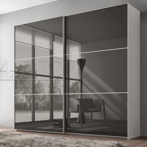 Armoire contemporaine - FULLDRESS : 12 - A. Brito - en verre / en mélaminé / à porte coulissante