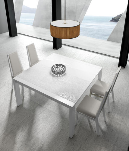 Table à manger contemporaine - GINZA + : MJ04 - A. Brito - en bois / rectangulaire / à rallonge