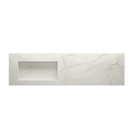 Vasque console - LEONARDO FREE - Inda - en HPL / avec plan intégré / rectangulaire