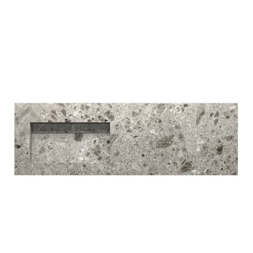 Vasque console - RAFFAELLO FREE - Inda - en bois laqué brillant / en céramique / avec plan intégré