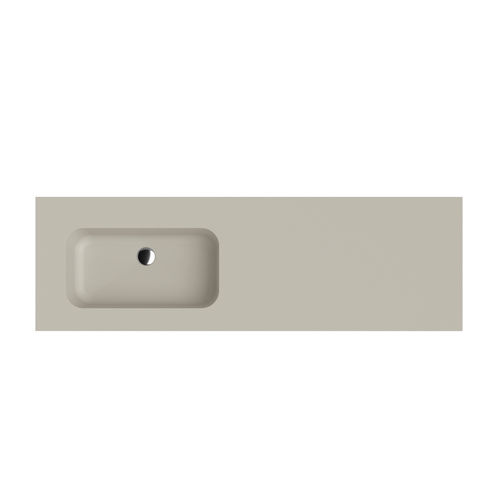 Vasque intégrée - GIOTTO  - Inda - en marbre / avec plan intégré / rectangulaire