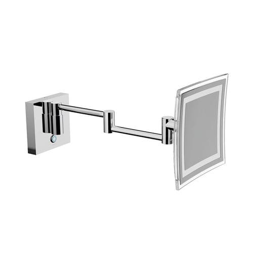 Miroir de salle de bain mural - AV258D - Inda - contemporain / carré / en aluminium
