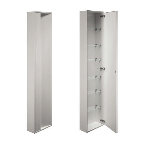 Meuble de salle de bain contemporain - A8038A - Inda - résidentiel / en inox / en verre