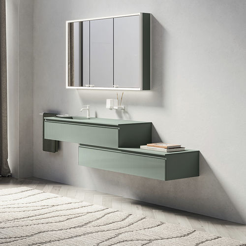 Meuble vasque suspendu - PERFETTO - Inda - en bois / en MDF / stratifié
