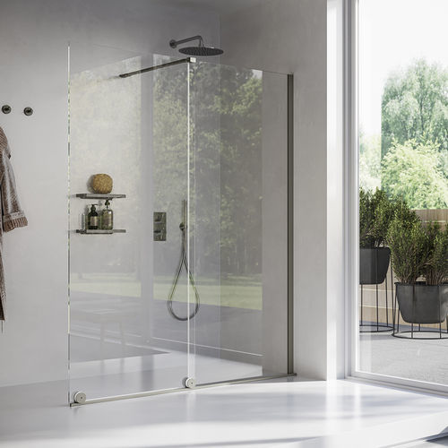 Cabine de douche à l'italienne - WALKIN  - Inda - en aluminium / en verre / fixe
