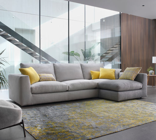Canapé d'angle - ALAMEDA9 - KOO INTERNATIONAL - contemporain / en tissu / gris