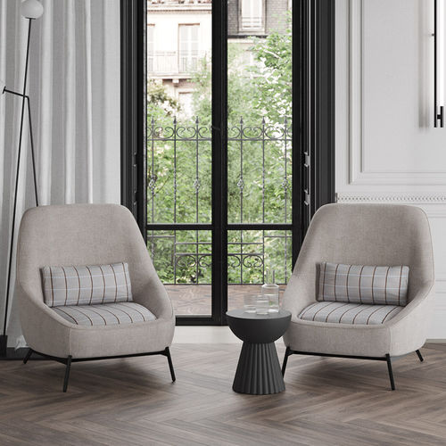 Chauffeuse contemporaine - GULL - KOO INTERNATIONAL - en tissu / en cuir / en métal