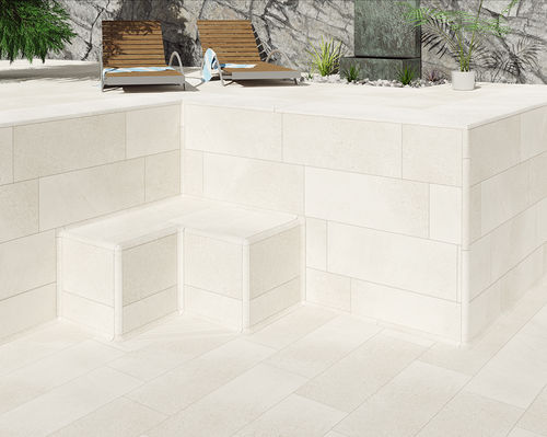 Profilé de finition en céramique - MEDIA CAÑA - Cerámica Mayor - en grès cérame / pour carrelage / pour angle extérieur