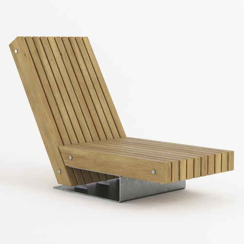 Bain de soleil contemporain - QUAY - Factory Street Furniture - en bois / pour espace public / pour établissement public
