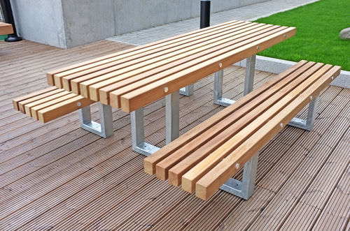 Table à manger contemporaine - TORD - Factory Street Furniture - en bois / en acier galvanisé / rectangulaire
