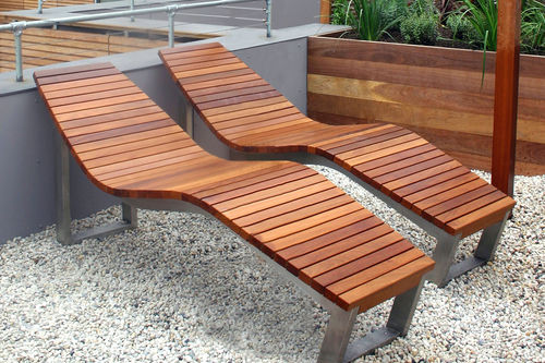 Bain de soleil contemporain - SKOP - Factory Street Furniture - en bois / en acier inoxydable / d'intérieur