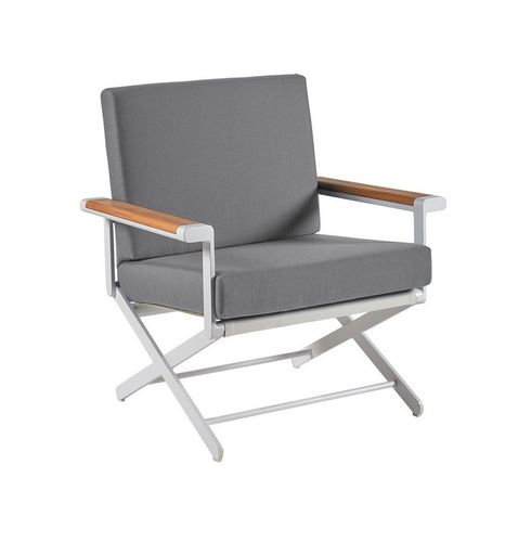 Fauteuil contemporain - OSKAR - SIFAS - en Sunbrella® / en simili cuir / en teck
