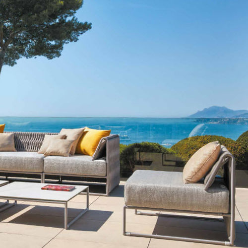 Chauffeuse contemporaine - KALIFE  - SIFAS - en Sunbrella® / en aluminium / en polyester