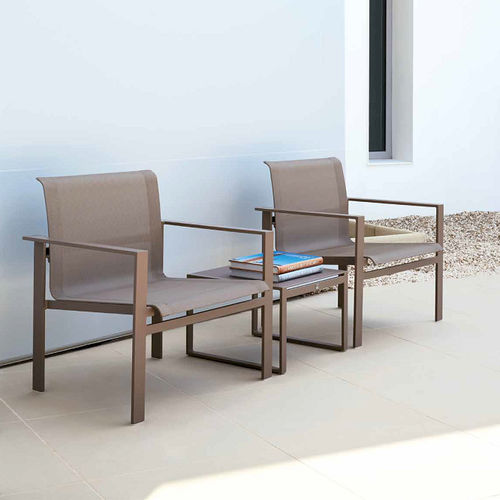 Fauteuil contemporain - KWADRA - SIFAS - en Textilene® / en aluminium laqué / en polyester