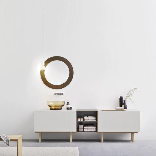 Miroir mural - BRAME - Rexa Design - contemporain / rectangulaire / rond