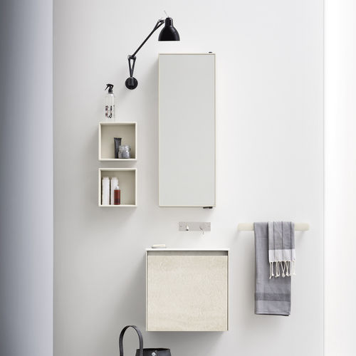 Miroir mural - GIREVOLE - Rexa Design - contemporain / rectangulaire / en Corian®