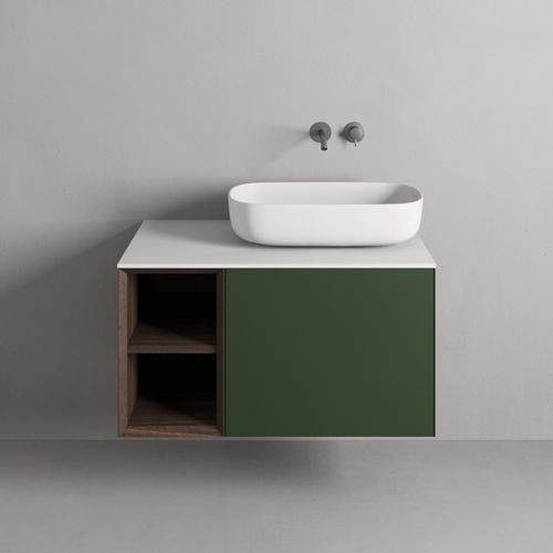 Vasque à poser - Rexa Design - en Corian® / sur mesure / rectangulaire