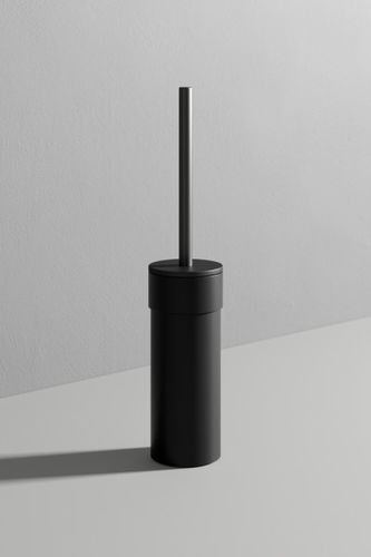 Porte brosse de toilettes en métal - MOON - Rexa Design - au sol / noir