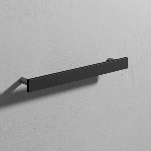 Porte-serviettes 1 barre - STONE - Rexa Design - mural / en métal / noir