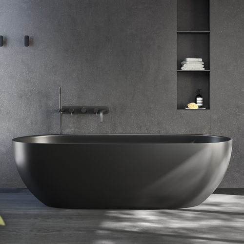 Baignoire ovale - Rexa Design - à poser / pour habitat / en chêne