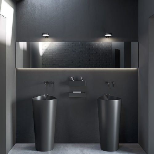 Vasque sur pied - Rexa Design - en Corian® / ronde / sans trou