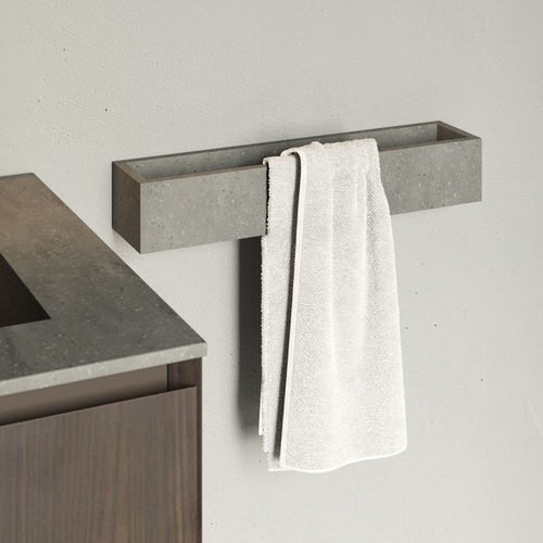 Porte-serviettes monté sur console - Rexa Design - mural / en métal / blanc