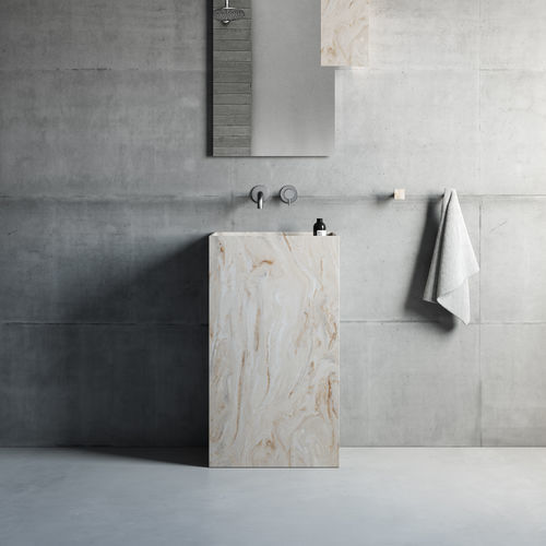 Vasque sur pied - Rexa Design - en Corian® / sur mesure / rectangulaire