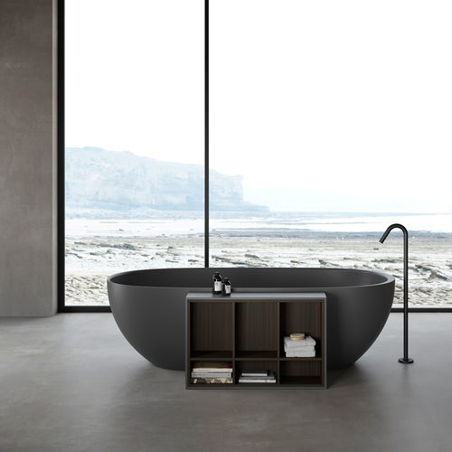 Baignoire ovale - HOLE CON LIBRERIA - Rexa Design - à poser / pour habitat / en composite