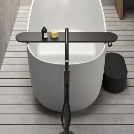 Plateau de baignoire noir - UNICO QUADRATO - Rexa Design