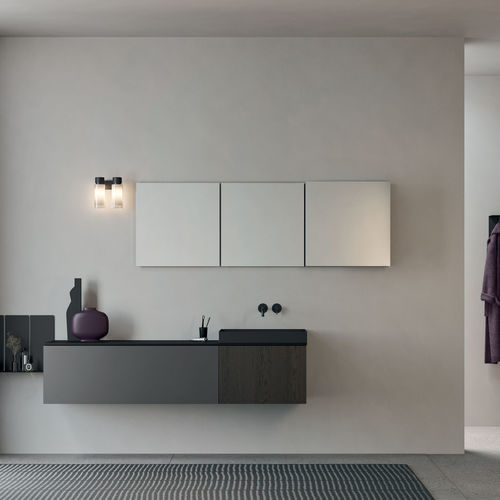 Miroir mural - Hide - Rexa Design - contemporain / carré / en bois laqué