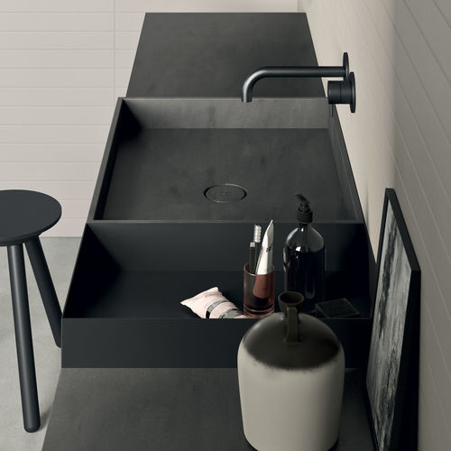 Vasque à poser - EVE - Rexa Design - en Corian® / sur mesure / rectangulaire