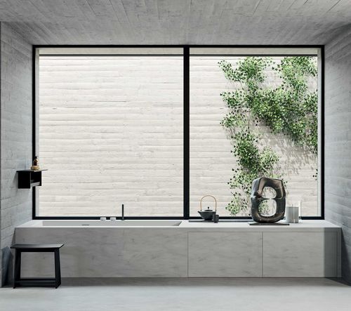 Baignoire à poser - Rexa Design - près du mur / pour habitat / en Corian®
